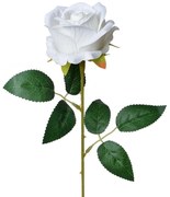 Umelá kvetina biela ruža Rose White - Ø 8*52 cm