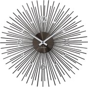 Nástenné hodiny LAVVU LCT1143 CRYSTAL Lines antracitové, 49 cm