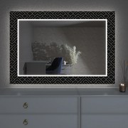 LED zrkadlo s dekorom D13