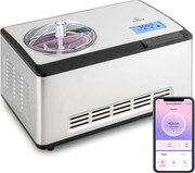 Klarstein Dolce Bacio Smart, zmrzlinovač a jogurtovač, kompresor, 2 l, Wi-Fi, dotykový displej, nehrdzavejúca oceľ