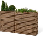 Oddeľovacia stena s kvetináčmi »Tinus« s odkladacím priestorom