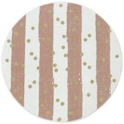 Koberec LIMA M044A krémový / ružový / zlatý kruh