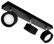 Philips - LED Bodové svietidlo BRACIA 3xLED/5,5W/230V čierna