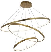 Polux LED Luster na lanku LEA LED/60W/230V 4000K pr. 80 cm zlatá SA2254