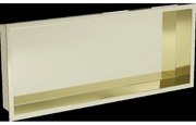 Mexen X-Wall-R zapustená polička s okrajom 75 x 30 cm, zlatá - 1950753010