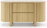 Komoda Segretto 160 cm travertin/dub přírodní
