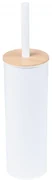 Erga Tango, WC kefa na postavenie 9x9x38 cm, biela-hnedá, ERG-YKA-P.TANGO-WHT