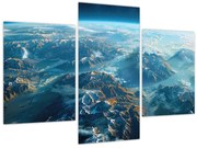 Obraz - Pohľad z vesmíru (90x60 cm)