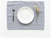 Svetlosivé ľanové prestieranie Linen Tales, 35 x 45 cm