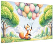Obraz – Šťastná líška (90x60 cm)
