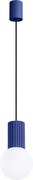 Závesné svietidlo Halo, 1x biele sklenené tienidlo, bl
