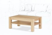 Wooded Konferenční stolek Denver z masivu DUB Výška stolku: 53 cm