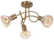 Rabalux 5548 - Prisadený luster HOLLY 3xE14/40W/230V zlatá