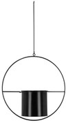 Čierny závesný držiak na kvetináč Esschert Design Planter