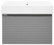 Kúpeľňová skrinka s umývadlom Naturel Savona 58x43x44, 8 cm sivá mat SAVONA60GMSAT