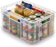Keeeper Úložný box pre domácnosť aj dielňu, BRUNO XL, 28L, 43 x 35 x 24 cm, transparentný