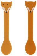 Detské silikónové lyžičky 2 ks Mr. Fox