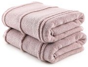 Ružové froté uteráky v súprave 2 ks 50x90 cm Arden – Foutastic