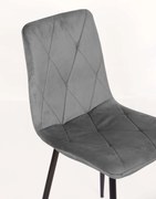 Stima stolička NAOMI Vyberte látku ->: Velvet sivá
