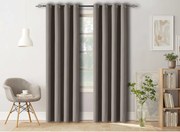Sivohnedý záves OXFORD 140x250 cm Zavesenie: Riasiaca páska