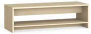Šatníková lavica s policou na topánky, zosilnená, 1500 mm, breza
