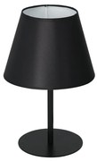 Stolná lampa ARDEN 1xE27/60W/230V pr. 20 cm čierna/biela