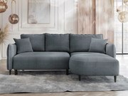 Rohová sedačka Evorde (svetlomodrá) (s úl. priestorom) (p)