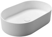 Sapho Sapho, THIN umývadlo na dosku, Rockstone, 55x35cm, biela matná, WN205