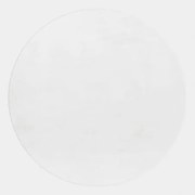 Koberec Pouffy biely, kruh