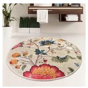 Foutastic Vintage Flower Béžová priemer 100 cm