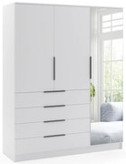 Skriňa Bogota 150 biely+rukoväť čierna