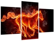 Obraz - Kôň v ohni (90x60 cm)