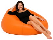 Sedací vak guľa oranžová EMI