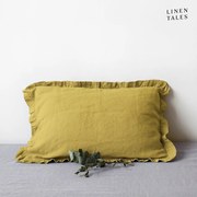 Ľanová obliečka na vankúš 40x60 cm Lemon Curry – Linen Tales