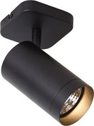 Moderné stropné svietidlo čierne GU10 70mm - Jeana Luxe