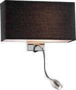 Ideal Lux - LED Flexibilná nástenná lampa HOTEL 1xE27/60W + LED/1,5W/230V