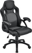 Ergonomická kancelárska stolička, čierna, polohovateľná opie