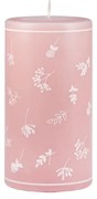 Ružová sviečka Unipar Fleur, doba horenia 87 h
