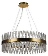 LED Stmievateľný luster na lanku LED/110W/230V 3000-6500K zlatá + diaľkové ovládanie