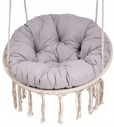 Sedací MAXI vankúš 100x15 cm do závesného kresla - svetlo šedý