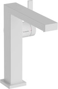 Hansgrohe Tecturis E, páková umývadlová batéria 150 Fine CoolStart EcoSmart+ s odtokovou garnitúrou Push-Open, biela matná, HAN-73040700