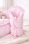 INTERMEDIC SK Obliečka na zavinovačku ružová s volánikom 73x73 cm – jemná bavlna, dievčenský romantický dizajn Veľkosť: 73x73 cm