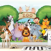 Fototapeta - Veselá Zoo (147x102 cm)