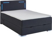 XXXLutz BOXSPRINGOVÁ POSTEĽ, 120/200 cm antracitová Xora - Postele - 000101022508