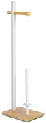 Stojan Wc Biela/Bambus Bpl0035b