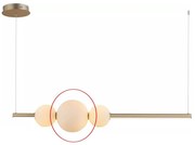 Azzardo - Náhradné sklo k lustru SANDRA biela - veľké pr. 22 cm