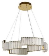 LED Stmievateľný luster na lanku LED/40W/230V 3000-6500K zlatá + diaľkové ovládanie