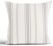 Bavlnená obliečka na vankúš Natural 40 × 40 cm - Prúžky šedé