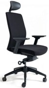 Kancelárska stolička J2 BLACK čierna