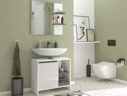 Koupeľňová zostava Metro, biela/šedá%